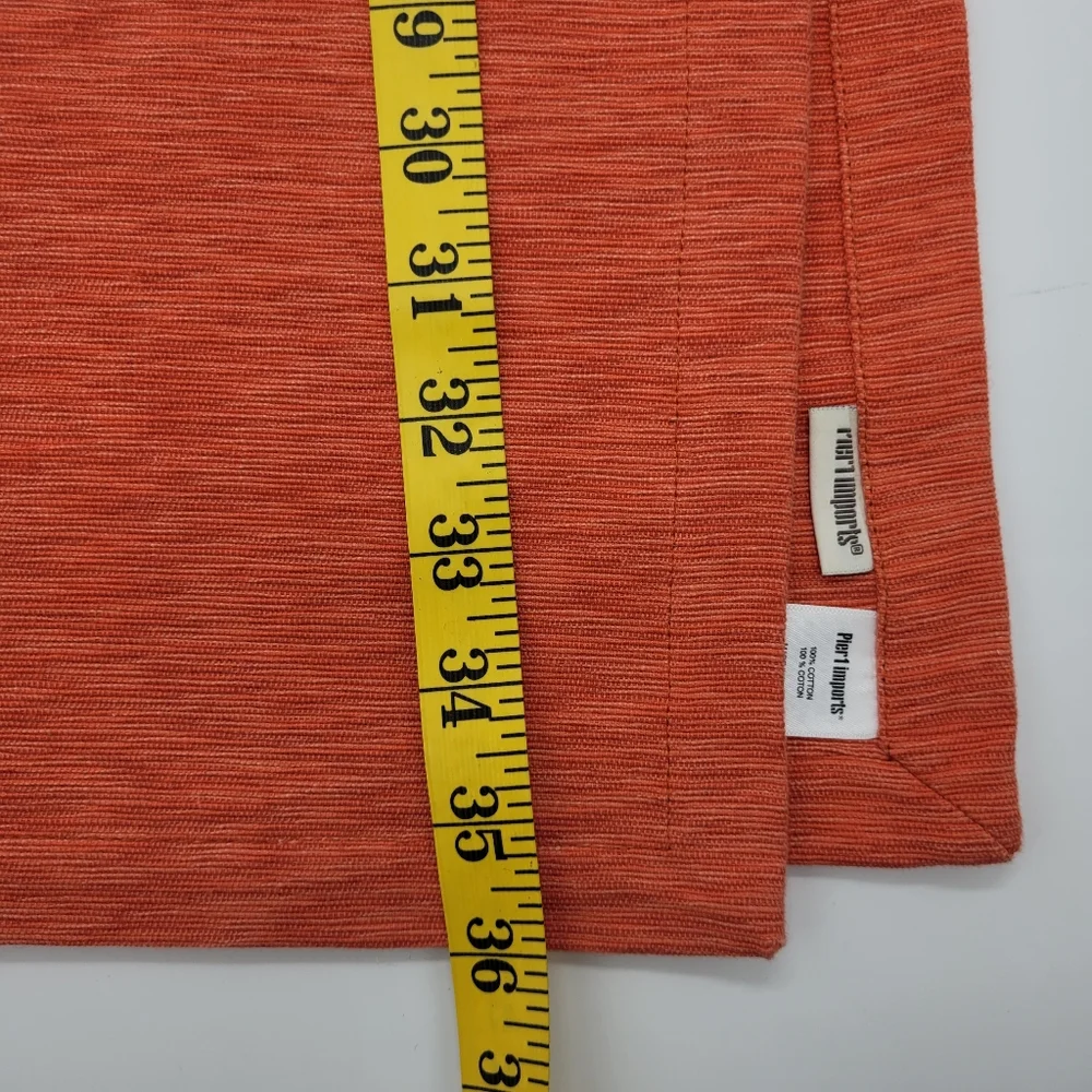 Pier 1 Imports Table Runner Woven Orange Cotton 14x72 inches